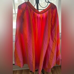 (NWT) Free People Pink Combo Striped Skirt